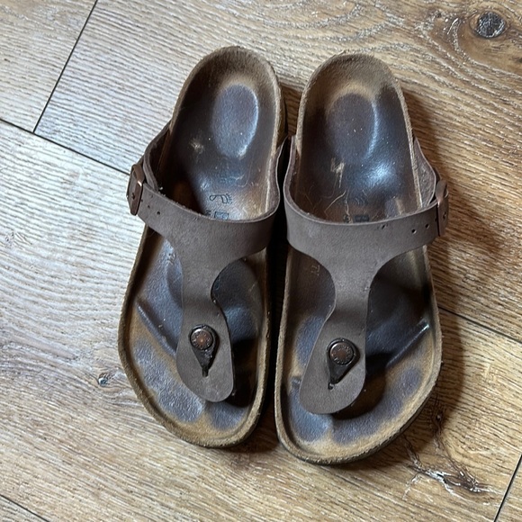 Birkenstock Gizeh Snadals in Mocha Brown Size 36/5-5.5 - Picture 2 of 9